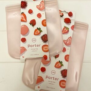 W&P Porter Silicone Storage Bag Set - Blush